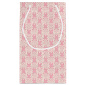 Floral retro damask klein cadeauzakje (Achterkant)