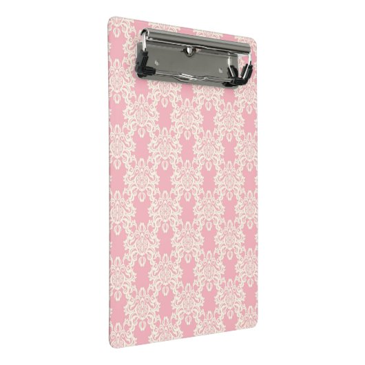 Floral retro damask mini klembord (Schuin)