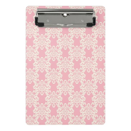 Floral retro damask mini klembord (Voorkant)