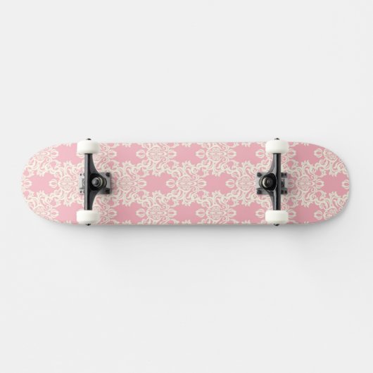 Floral retro damask persoonlijk skateboard (Horizontaal)