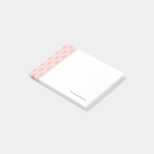 Floral retro damask post-it® notes (Schuin)