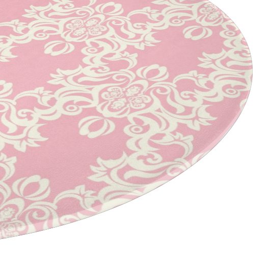 Floral retro damask snijplank (Hoek)