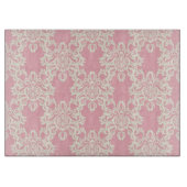 Floral retro damask snijplank (Voorkant)