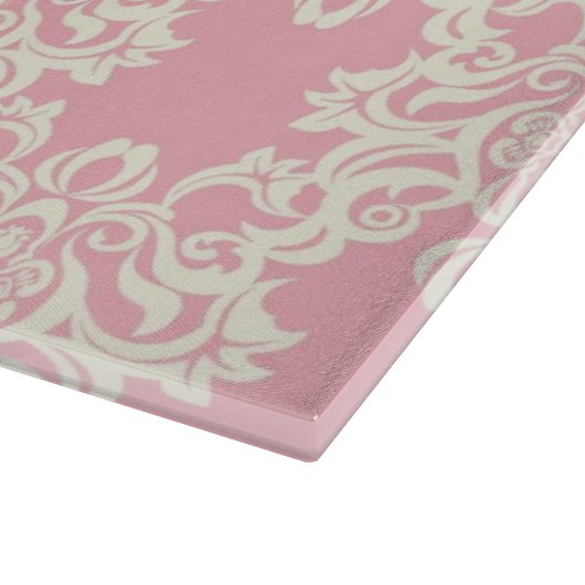 Floral retro damask snijplank (Hoek)