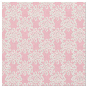 Floral retro damask stof