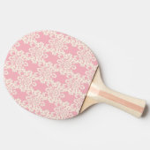 Floral retro damask tafeltennisbatje (Zijkant)