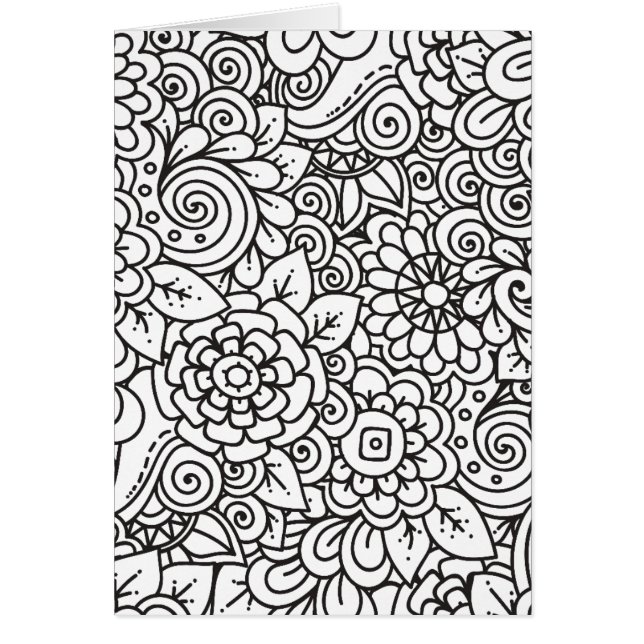 Floral Retro Doodle (Voorkant)