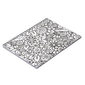 Floral Retro Doodle Notitieboek (Linkerzijde)