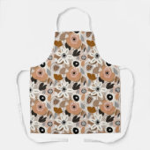 Floral Retro Mid-Century Modern Vrouwen Schort (Voorkant)