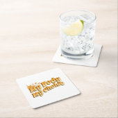 Floral Retro My Body My Choice Women's Rights Kartonnen Onderzetters (Insitu)