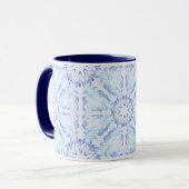 Floral Retro Royal Pattern Mok (Voorkant links)