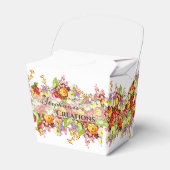 Floral Retro Spring Flowers Primrose Professional Bedankdoosjes (Voorkant Zijde)