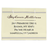 Floral Retro Spring Flowers Primrose Professional Groot Cadeauzakje (Achterkant)