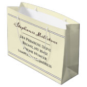 Floral Retro Spring Flowers Primrose Professional Groot Cadeauzakje (Achterkant Gekanteld)