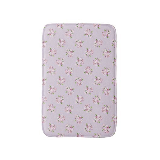 Floral retro spring patroon. badmat (Voorkant Verticaal)