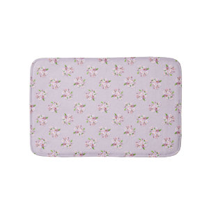 Floral retro spring patroon. badmat