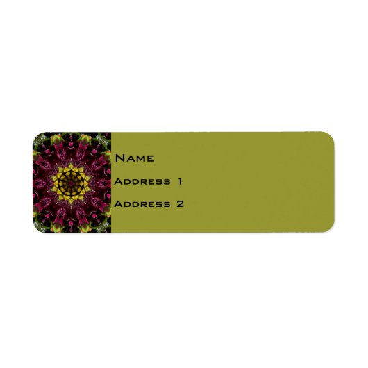 Floral Return Address Label (Voorkant)