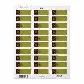 Floral Return Address Label (Full Sheet)
