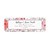 Floral Return Address Label (Voorkant)