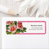 Floral Return Address Label (Insitu)