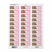 Floral Return Address Label (Full Sheet)