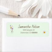 Floral Return Address Label (Insitu)