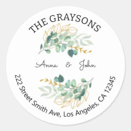 Floral Return Address Labels
