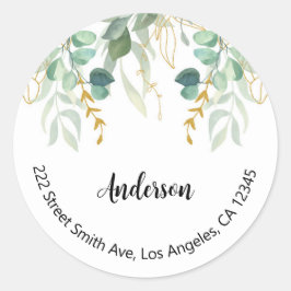 Floral Return Address Labels