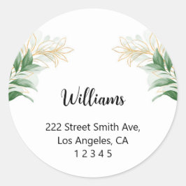 Floral Return Address Labels