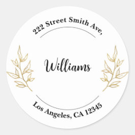 Floral Return Address Labels