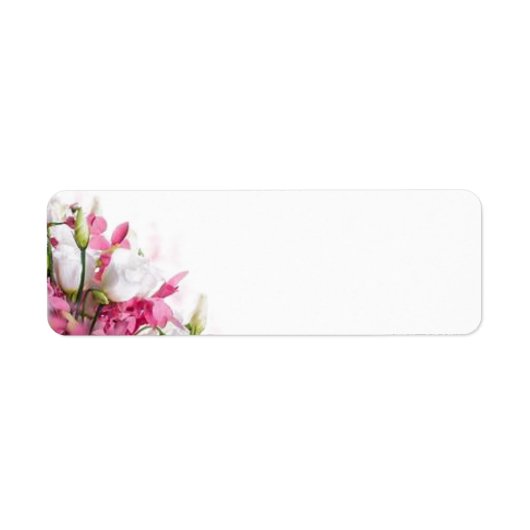 Floral Return Address Labels (Voorkant)