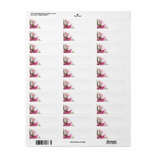 Floral Return Address Labels (Full Sheet)
