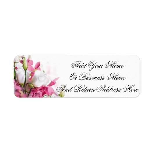 Floral Return Address Labels (Voorkant)