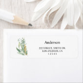 Floral Return Address Labels (Insitu)