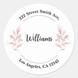 Floral Return Address Labels