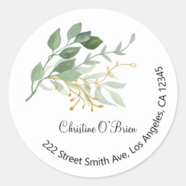 Floral Return Address Labels
