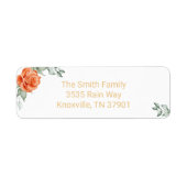 Floral Return Address Labels (Voorkant)