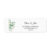 Floral Return Address Labels (Voorkant)