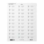 Floral Return Address Labels (Full Sheet)