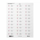 Floral Return Address Labels (Full Sheet)