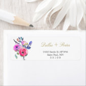 Floral Return Address Labels (Insitu)