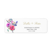 Floral Return Address Labels (Voorkant)