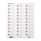 Floral Return Address Labels (Full Sheet)