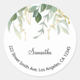 Floral Return Address Labels