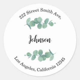 Floral Return Address Labels