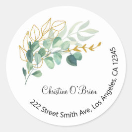 Floral Return Address Labels