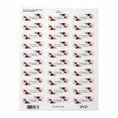 Floral Return Address Labels op maat (Full Sheet)