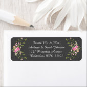 Floral RETURN ADRES LABRLS Etiket (Insitu)