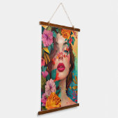 Floral Reverie Hangend Wandkleed (Gebogen)