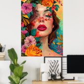 Floral Reverie Poster (Thuiskantoor)